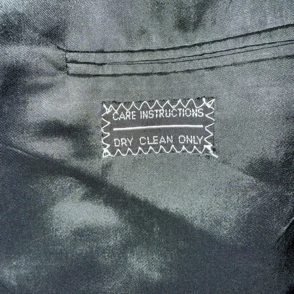 Ungaro Uomo Blazer Mens 44L Gray Pinstripe Wool Double Breasted Made Italy - Picture 7 of 13